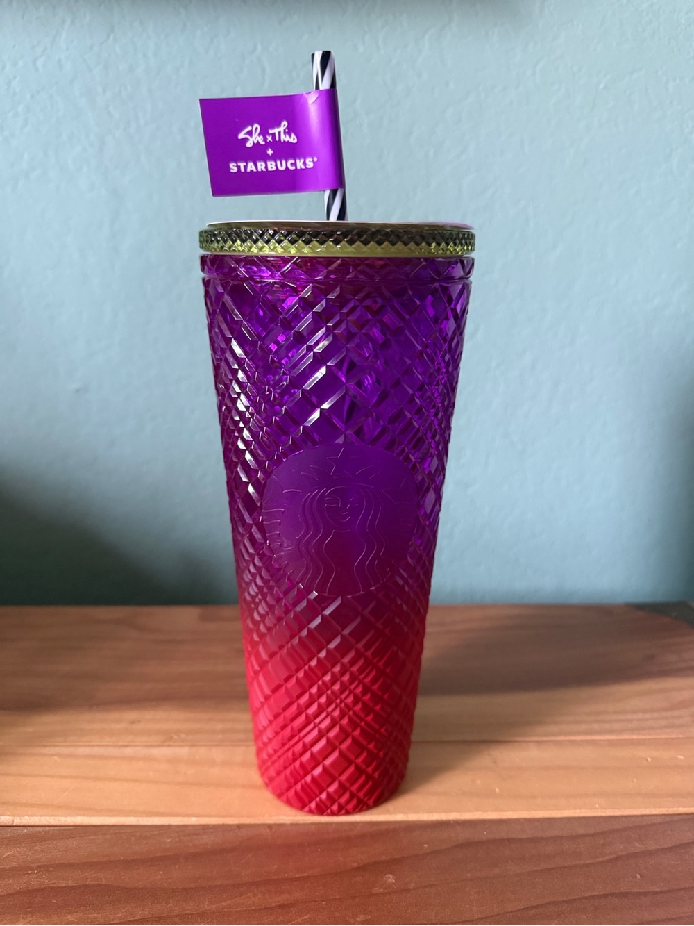 Starbucks She x This 2024 Shae Anthony Gemstone Gradient 24oz Tumbler Brand New